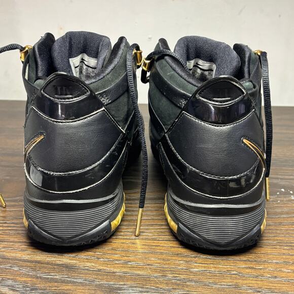 Nike Zoom Lebron 3 Retro US 12 Black Metallic Gold 2018 Athletic A02434-001 main image 8